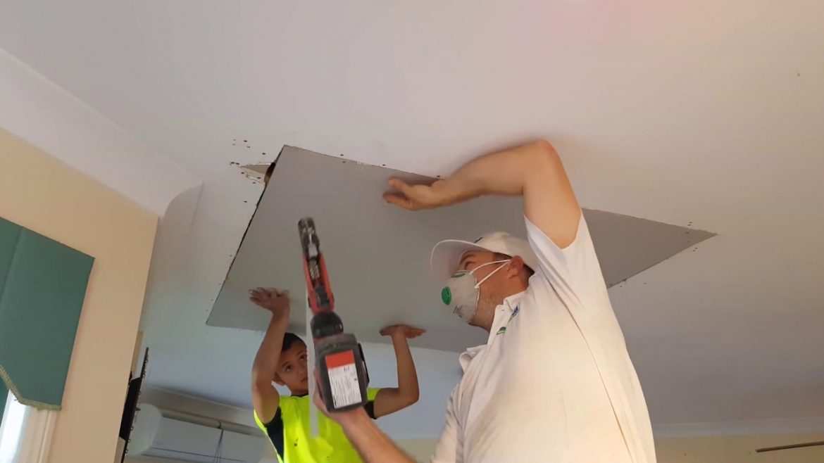 How To Repair A Drywall Ceiling